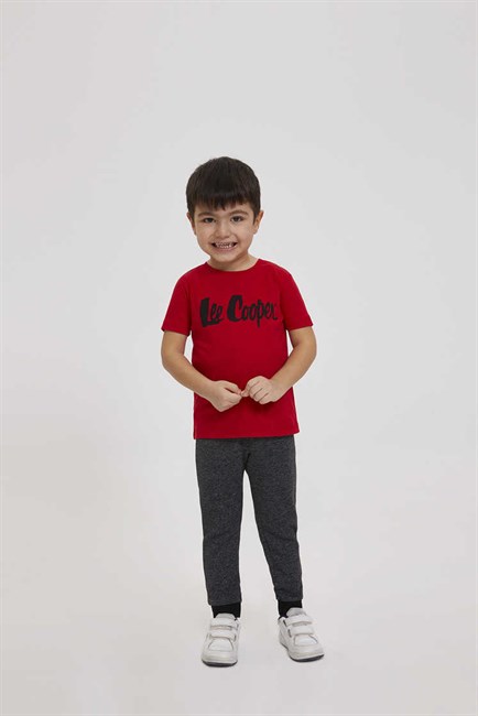 Londonlogo Erkek Çocuk T-Shirt Kırmızı